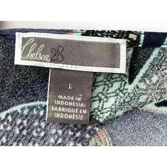 Chelsea 28 Sz LRG Purple Aqua Print Tank Romper Shorts Adjustable Straps Pockets - Picture 13 of 14